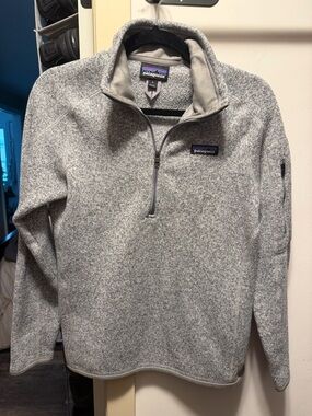 Patagonia Light Gray Better Sweater Quarter Zip